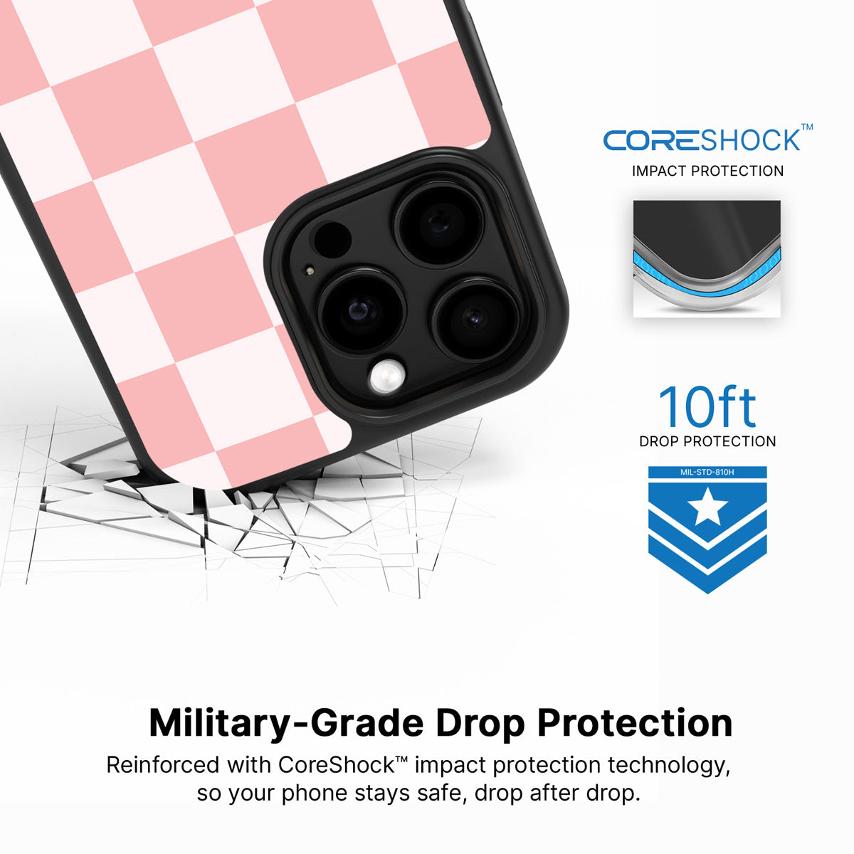 Ballet Tile iPhone 14 Pro case with drop protection