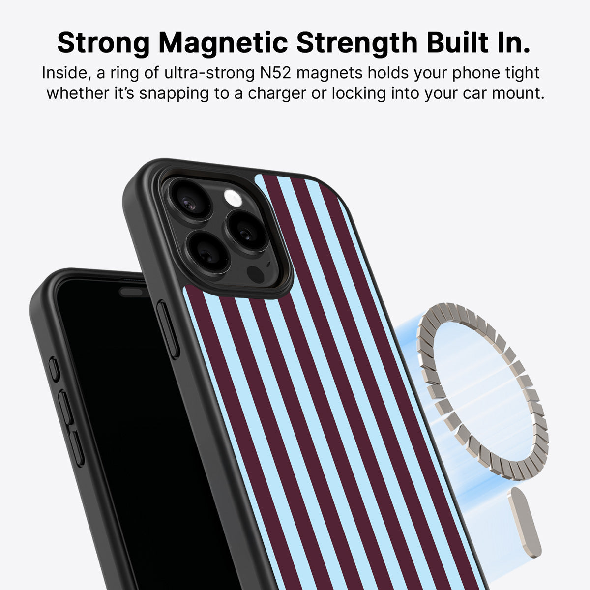 iPhone 14 Pro MagSafe case – Cabernet Column design