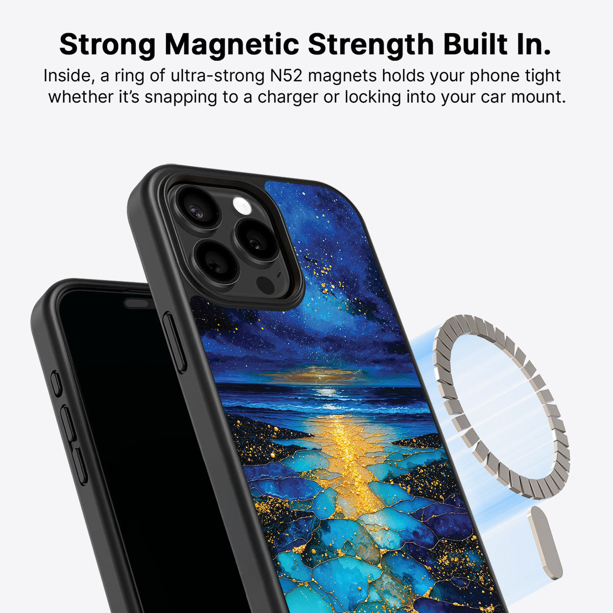 iPhone 14 Pro Case with MagSafe – Cosmic Seascape