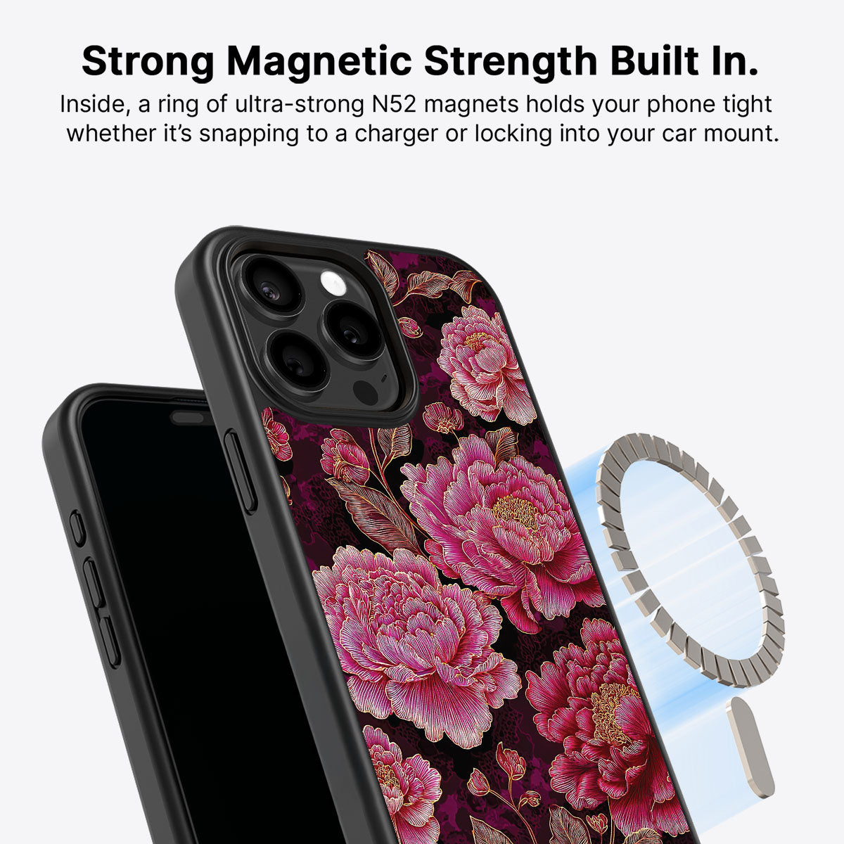 iPhone 14 Pro MagSafe case – Floral Opulence design