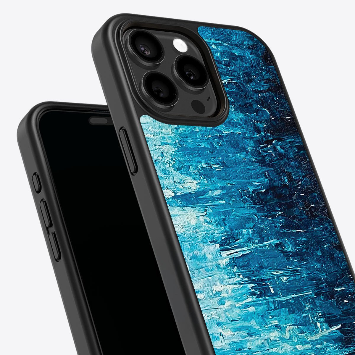 Indigo Impasto - iPhone 14 Pro Case #case type_core (non magsafe)