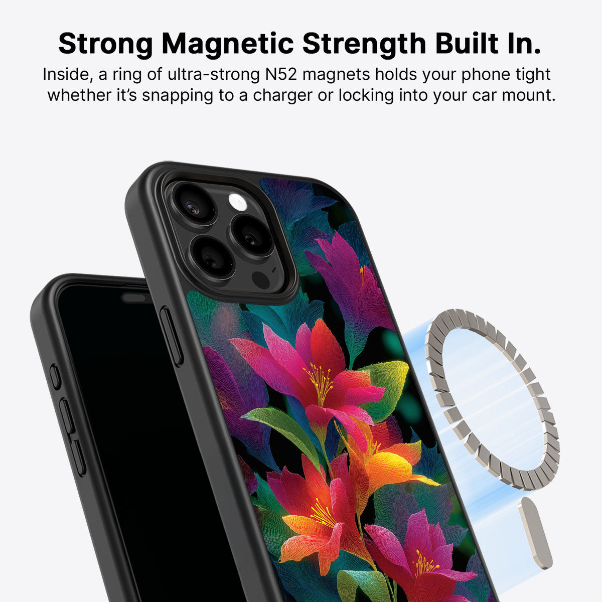 iPhone 14 Pro Case with MagSafe – Jungle Bloom