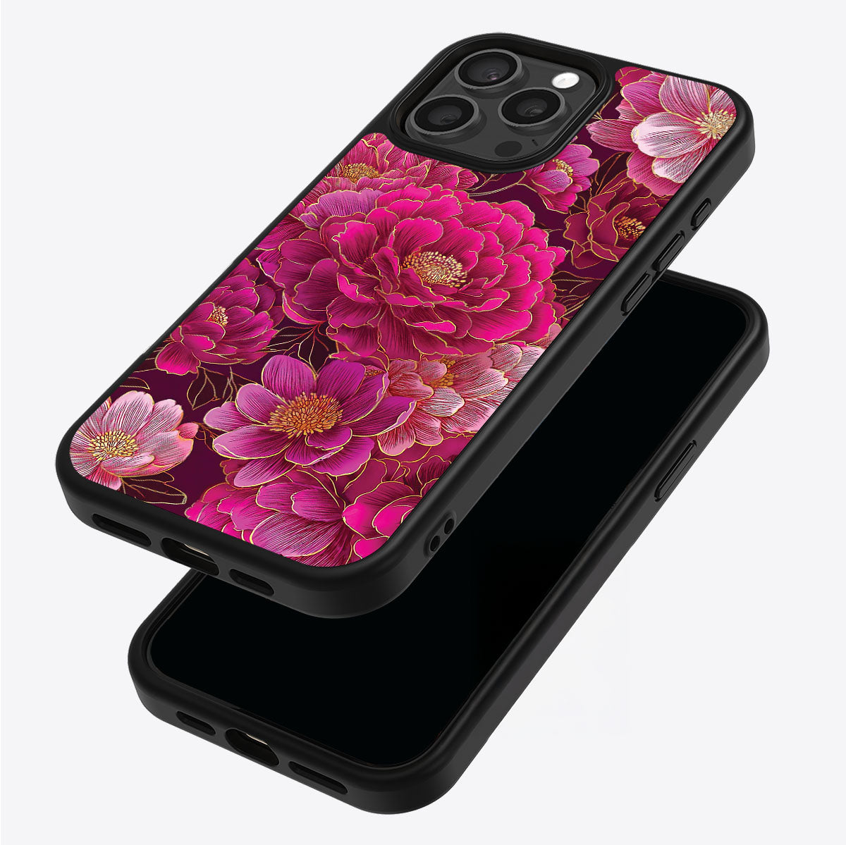 Pink Reverie iPhone 14 Pro case – back and side view
