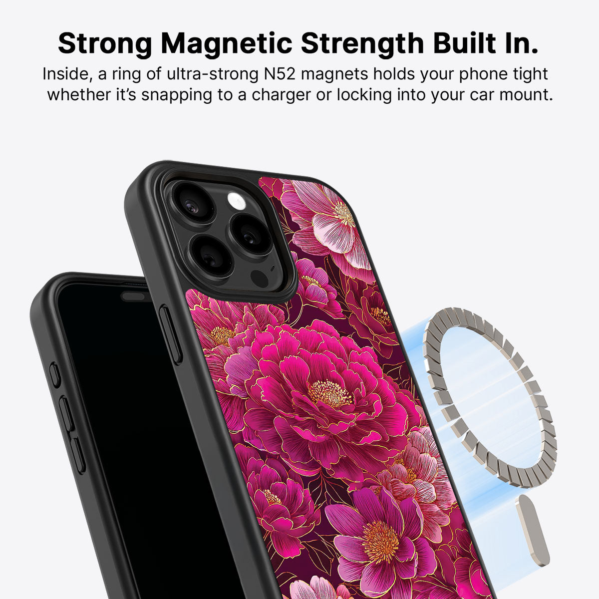 iPhone 14 Pro MagSafe case – Pink Reverie design
