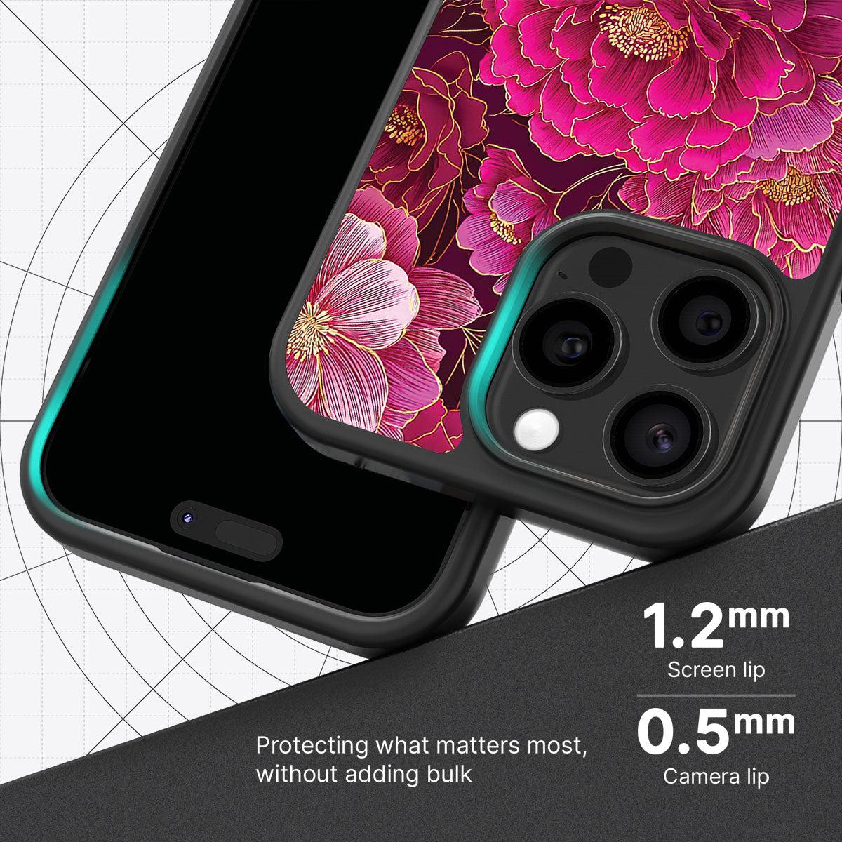 Pink Reverie slim iPhone 14 Pro phone case