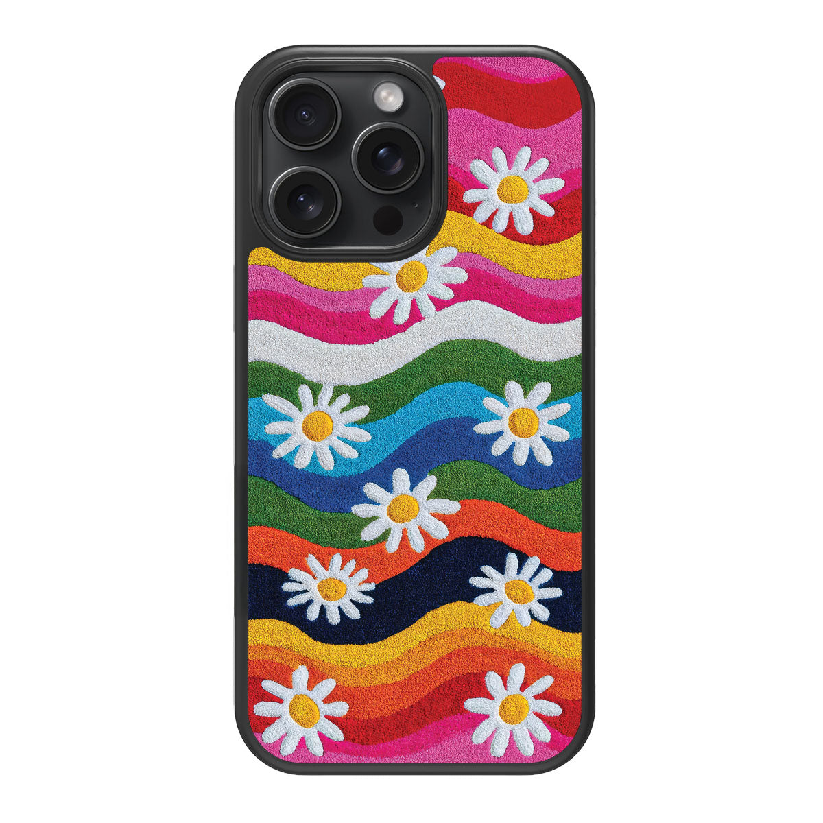 iPhone 14 Pro Case with MagSafe – Rainbow Daisy
