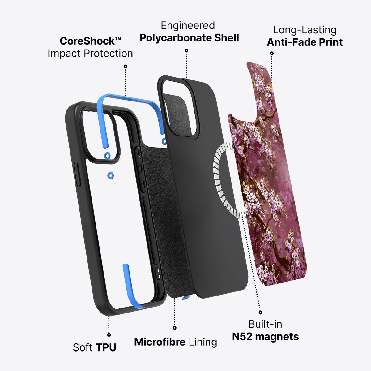 Rose Whisper - iPhone 14 Pro Case #case type_core (magsafe)