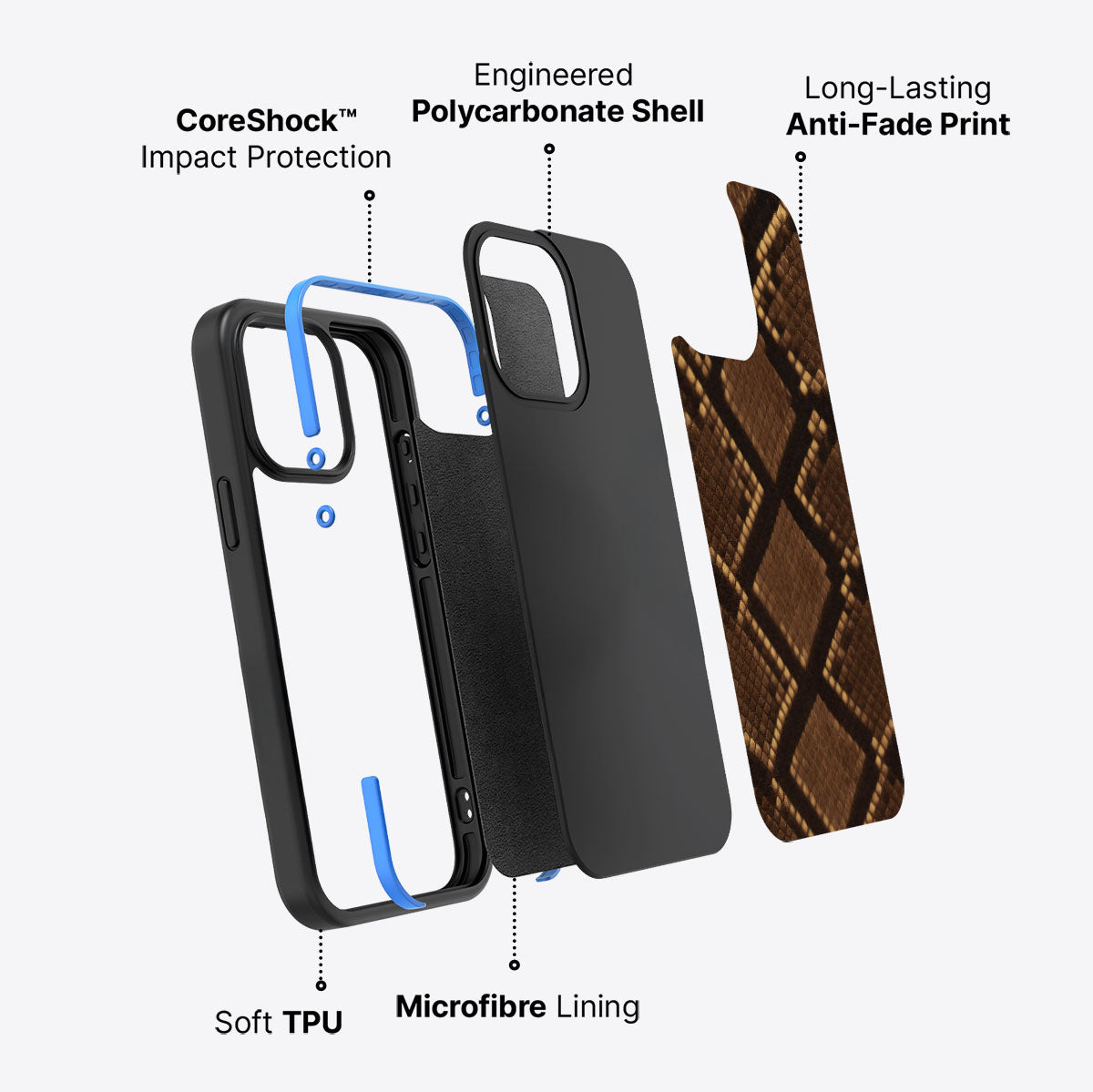 Sepia Snake - iPhone 14 Pro Case  #case type_core (non magsafe)