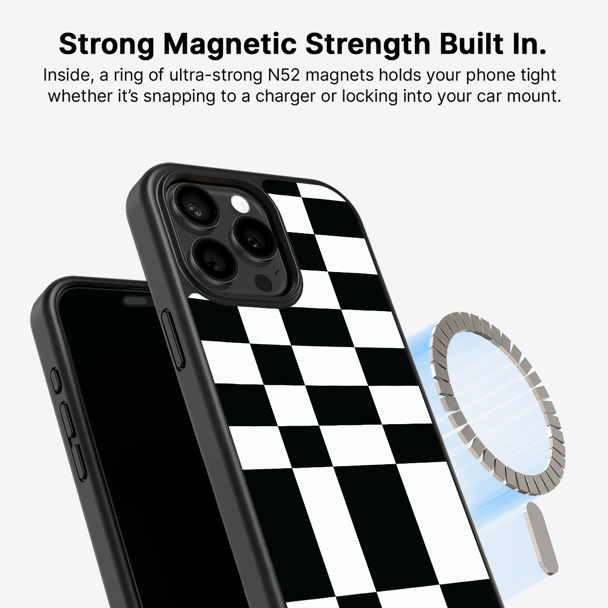 Skewed Checks - iPhone 14 Pro Case  #case type_core (magsafe)