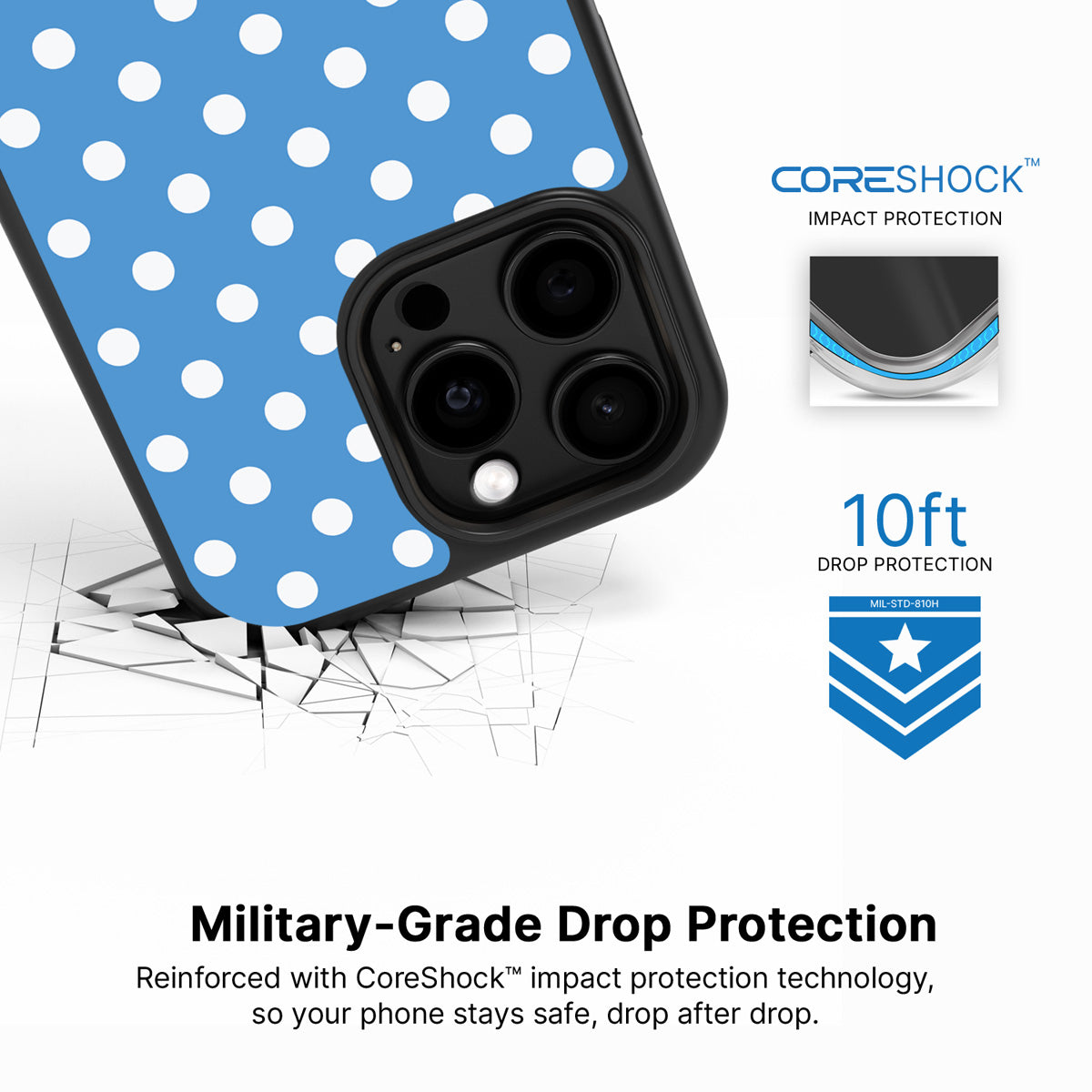 Summer Breeze iPhone 14 Pro case with drop protection