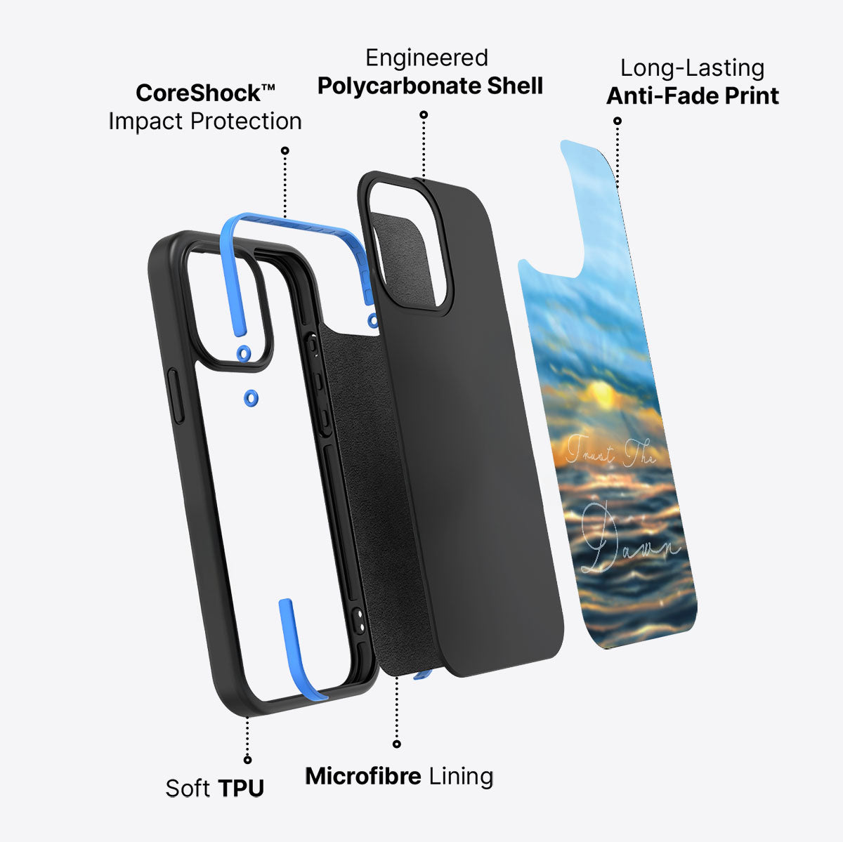 Trust the Dawn - iPhone 14 Pro Case #case type_core (non magsafe)