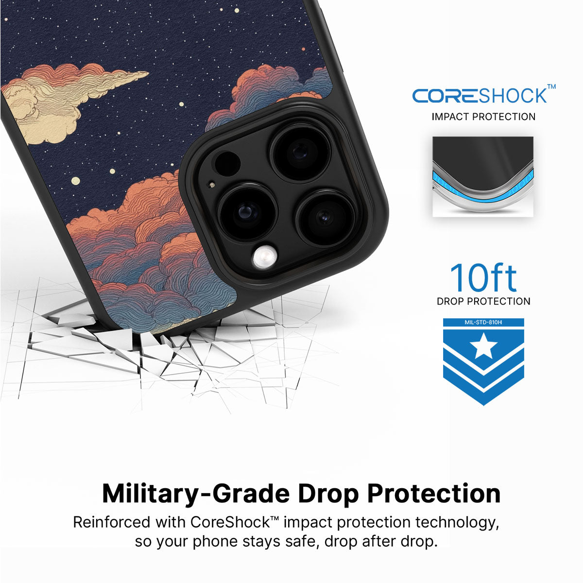 Blushed Moon - iPhone 14 Pro Max Case #case type_core (magsafe), #case type_core (non magsafe)