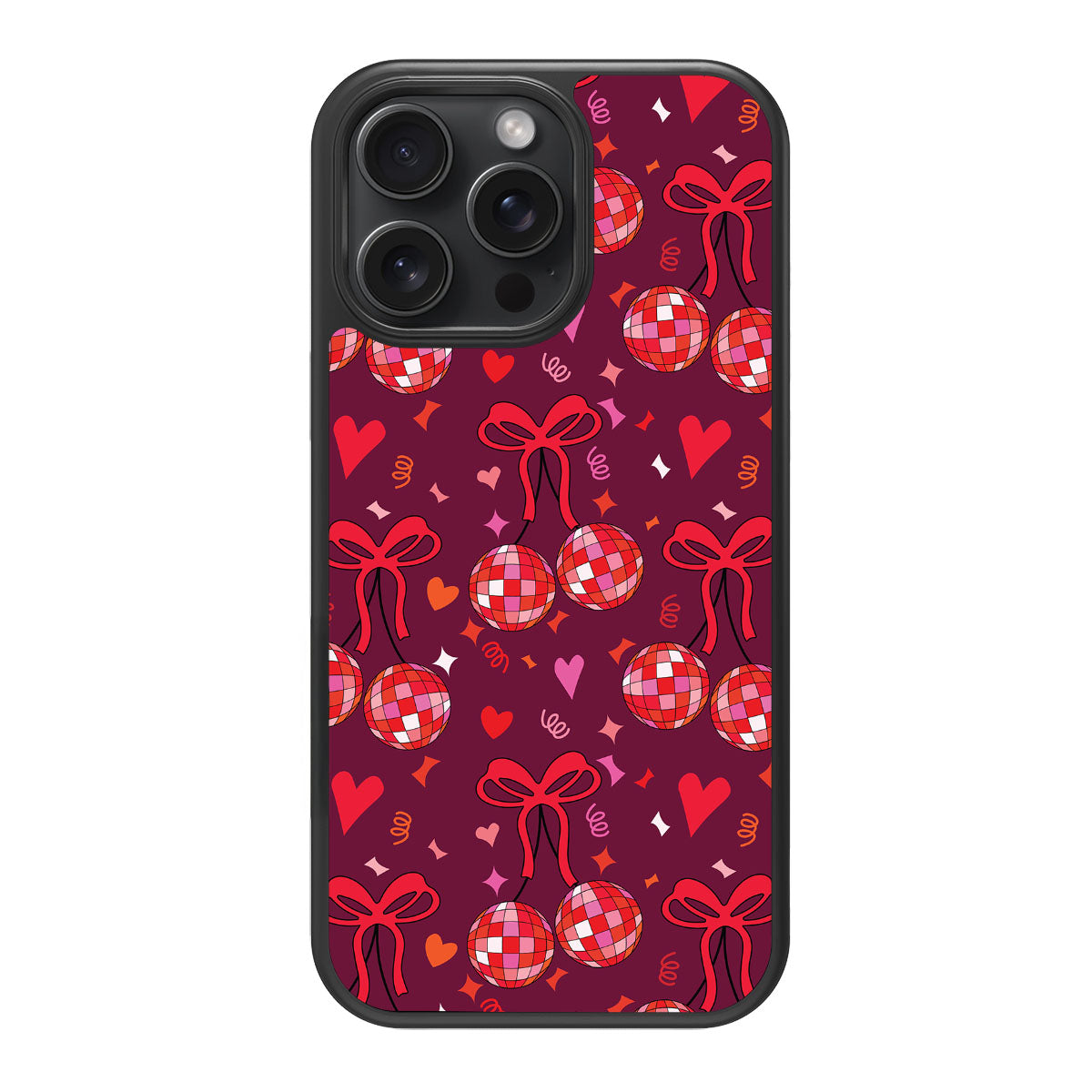 Disco Cherries - iPhone 14 Pro Max Case #case type_core (magsafe), #case type_core (non magsafe)