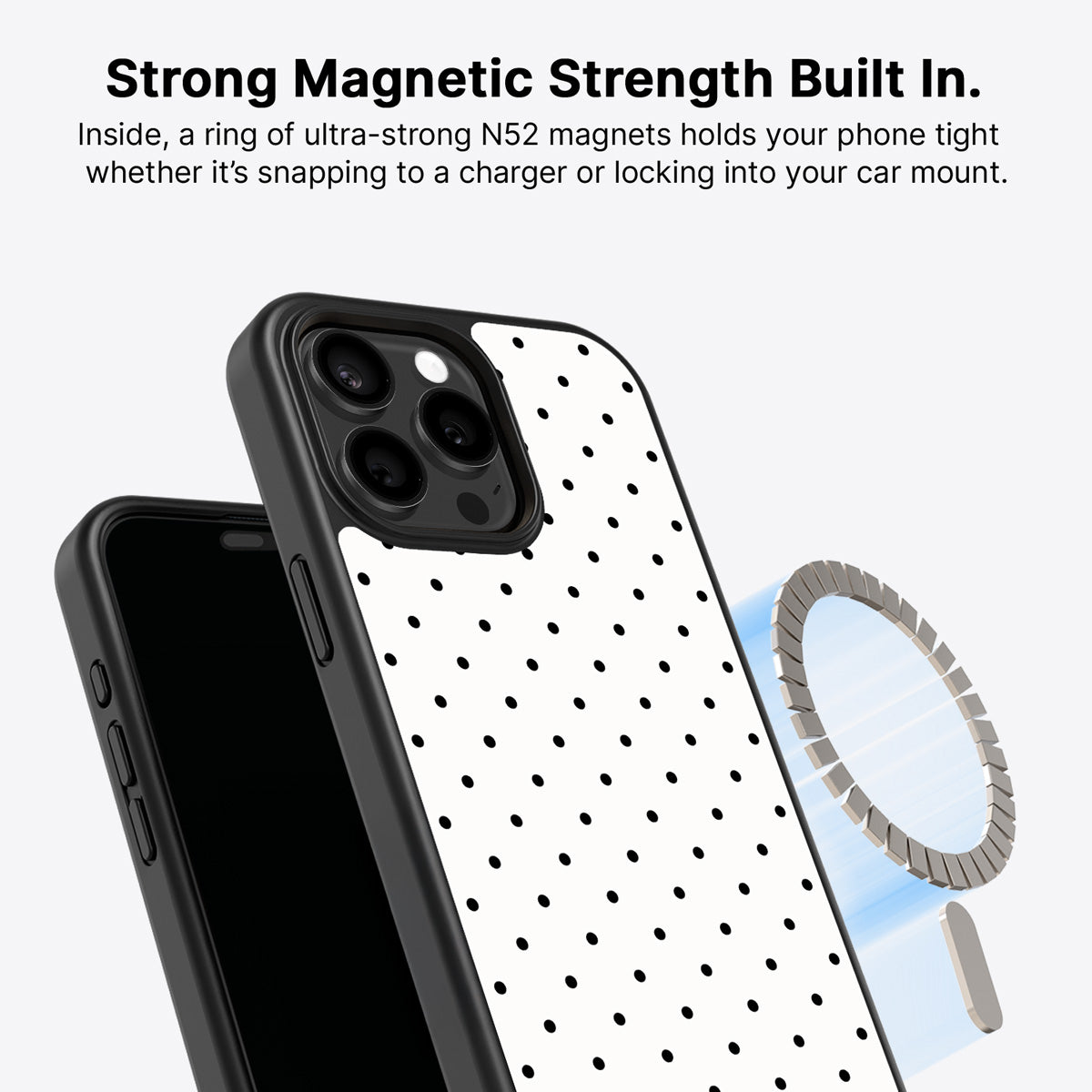 iPhone 14 Pro Max MagSafe case – Ivory Sprinkle design