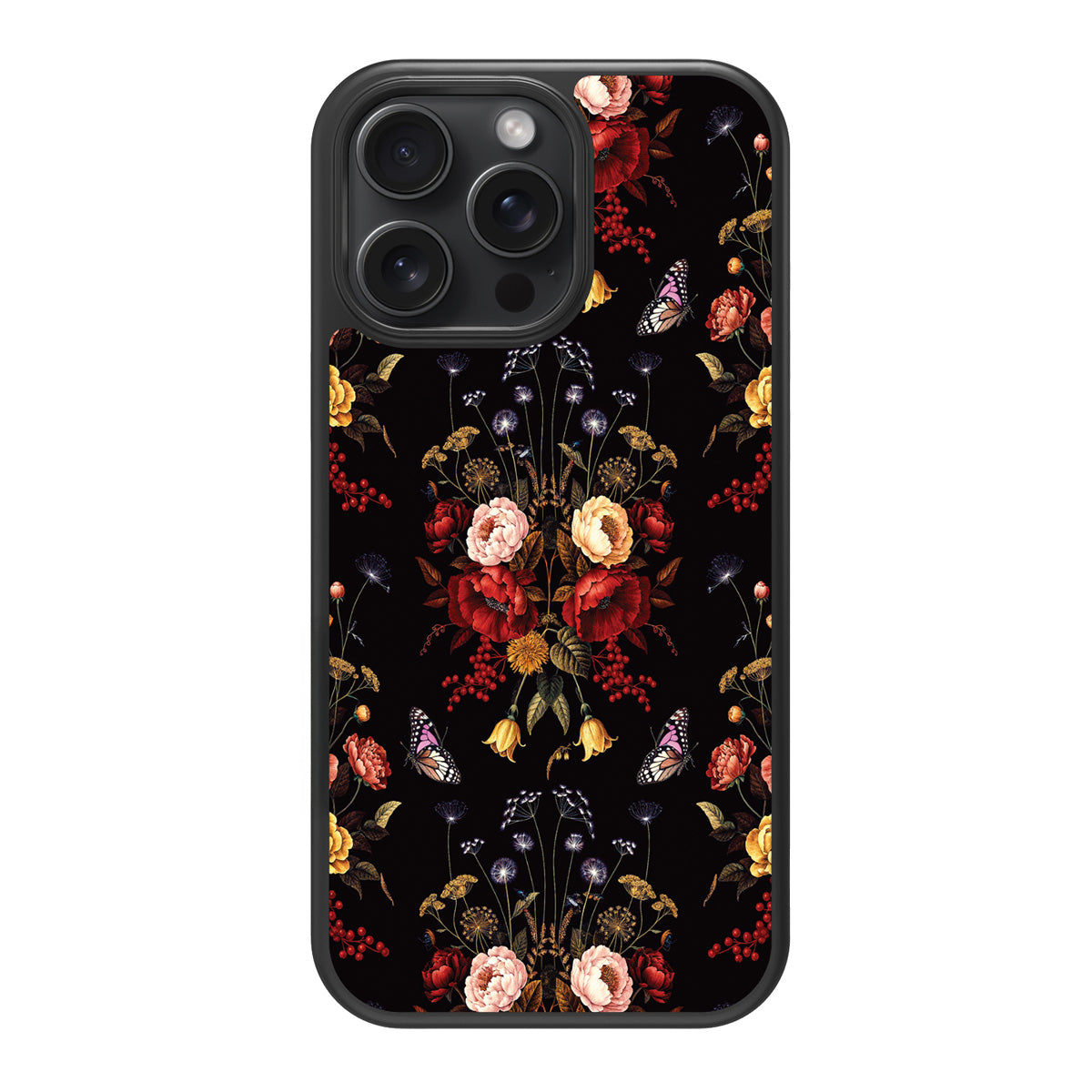 Kelmscott Bloom design back view – iPhone 14 Pro Max case