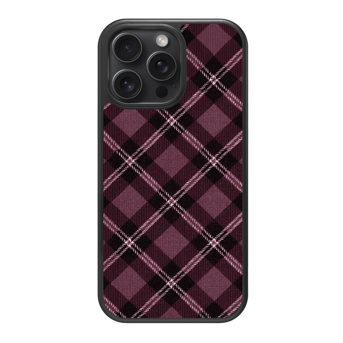 Merlot Weave design back view – iPhone 14 Pro Max case