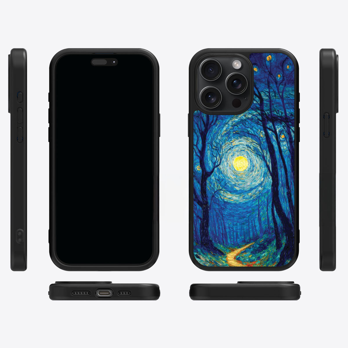 Woodland Designer iPhone 14 Pro Max Case – Moonlit Forest | MagSafe