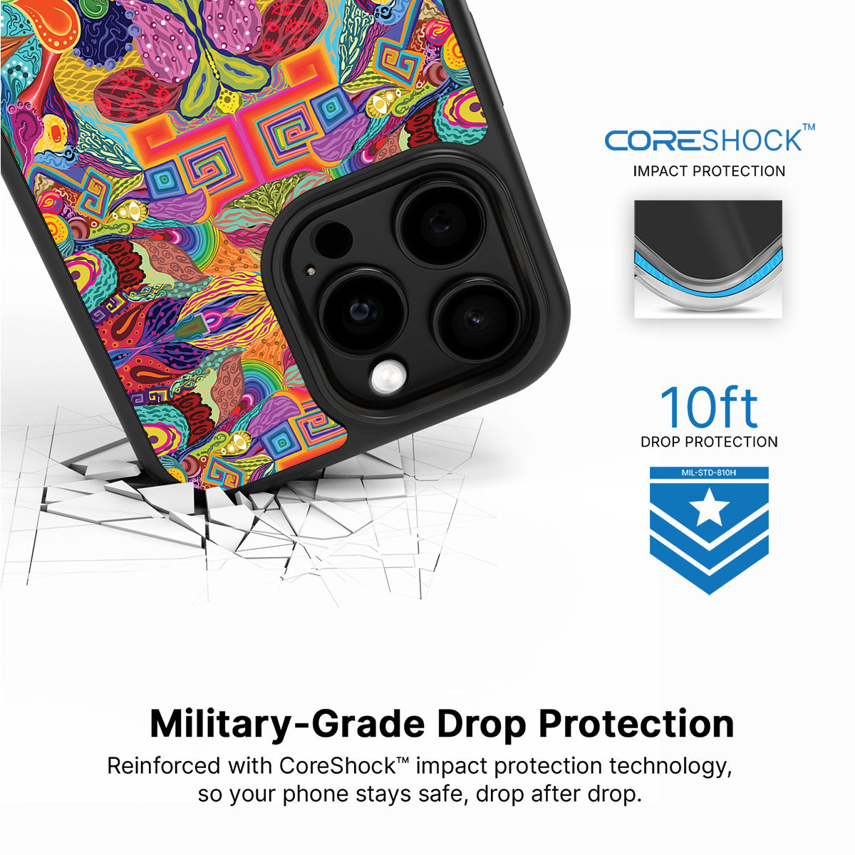 Psychaedellic - iPhone 14 Pro Max Case #case type_core (magsafe), #case type_core (non magsafe)