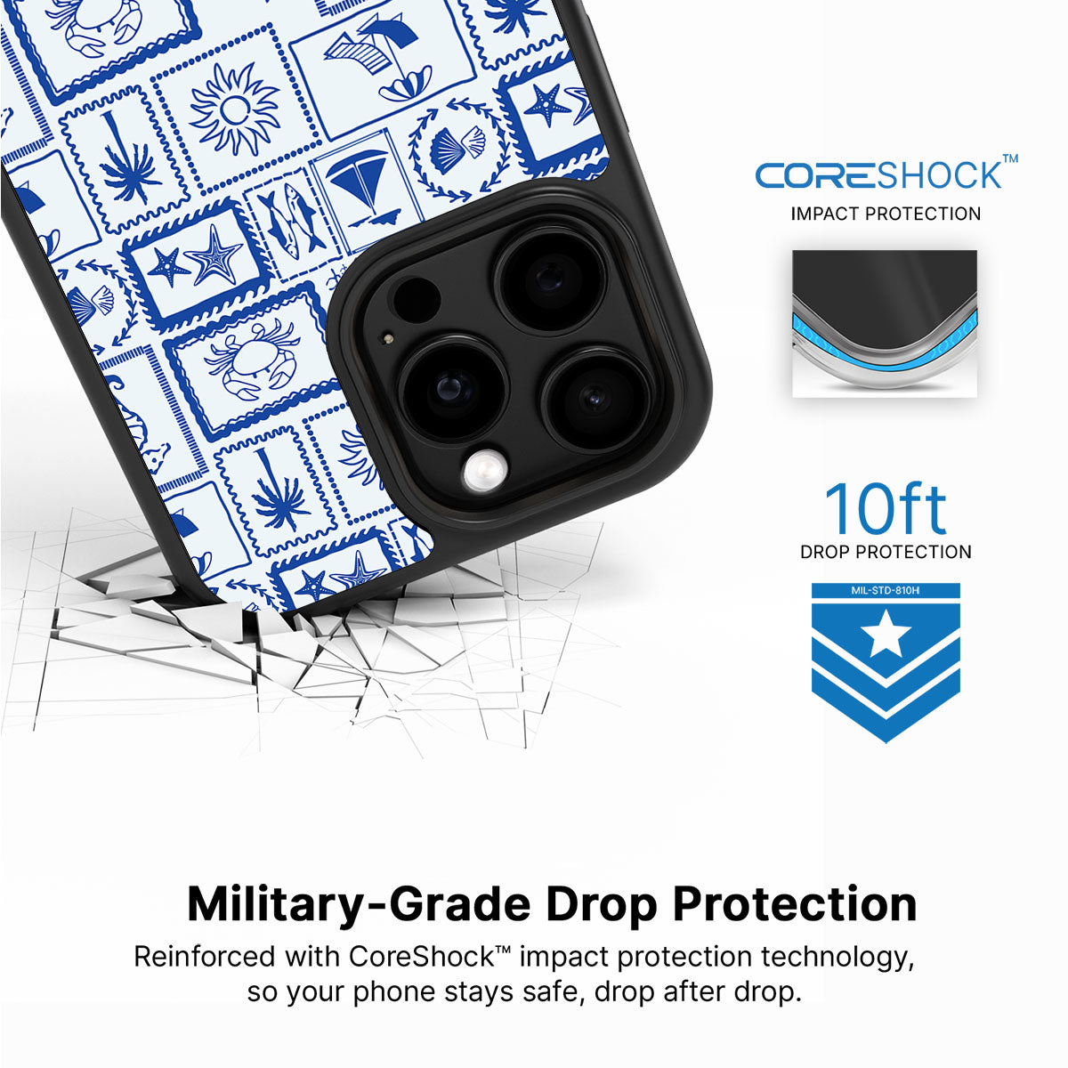 Seaside Sketches - iPhone 14 Pro Max Case #case type_core (magsafe), #case type_core (non magsafe)