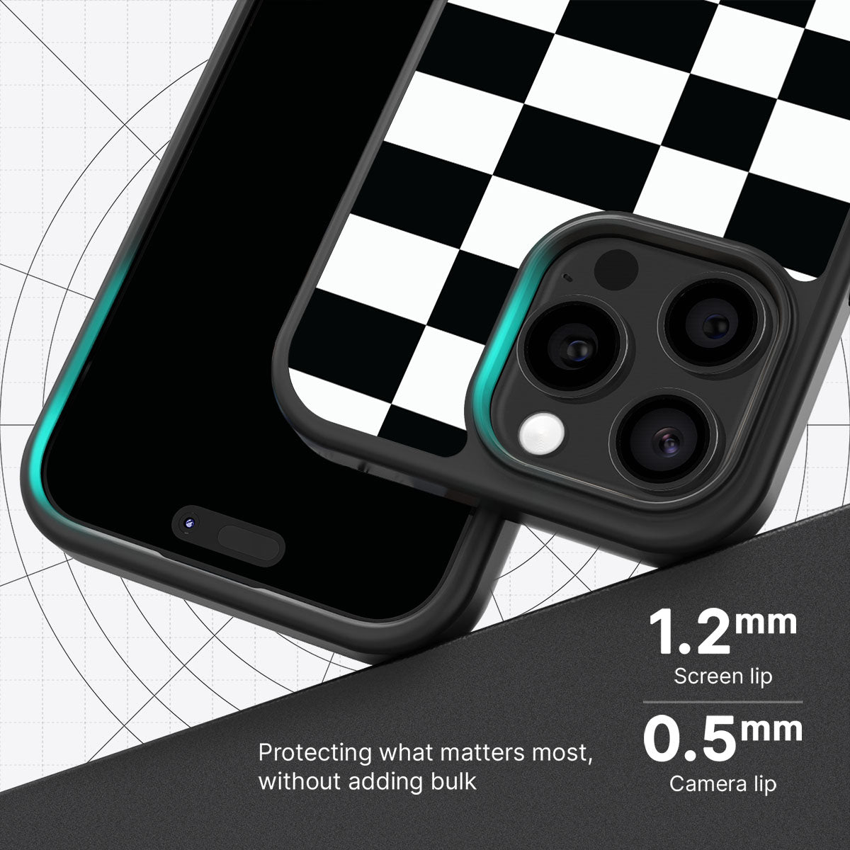 Skewed Checks - iPhone 14 Pro Max Case  #case type_core (magsafe), #case type_core (non magsafe)