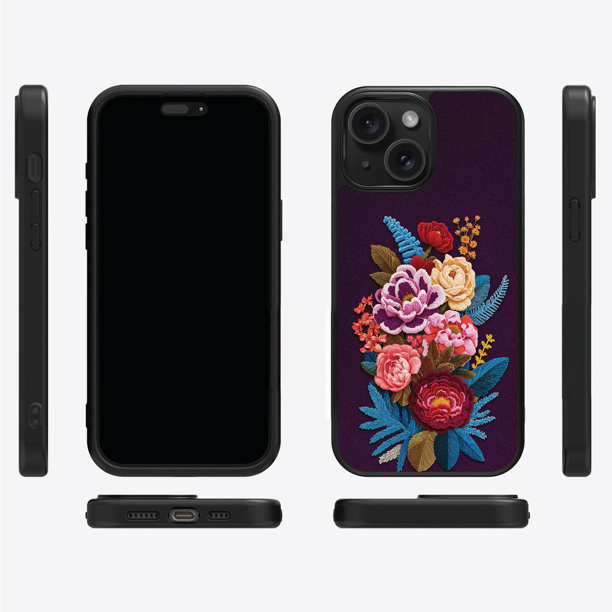 iPhone 15 Case with MagSafe – Baroque Bloom