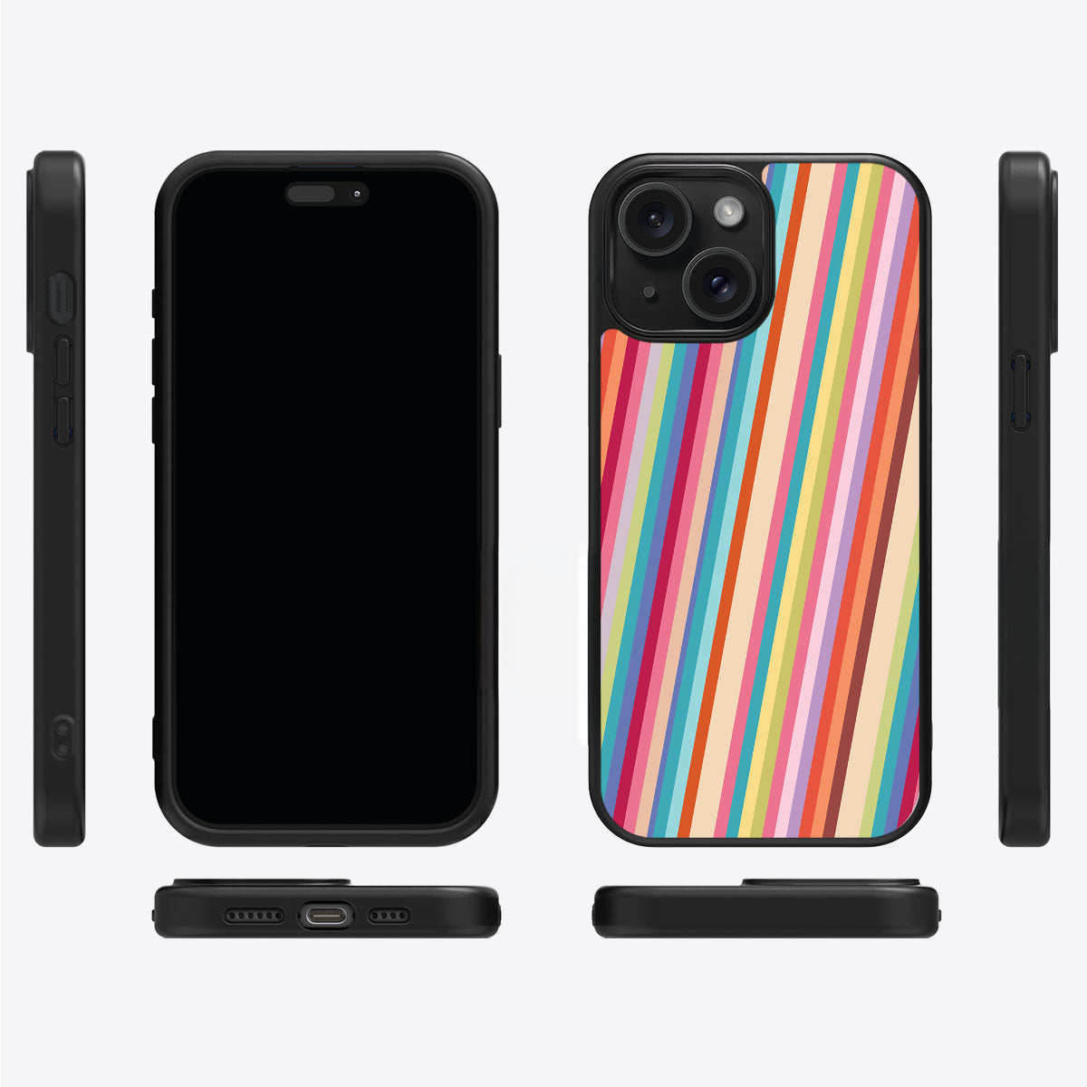 Candy Stripe - iPhone 15 Case #case type_core (magsafe), #case type_core (non magsafe)