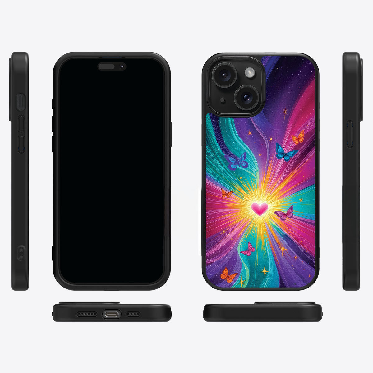 iPhone 15 Case with MagSafe – Cosmic Aura
