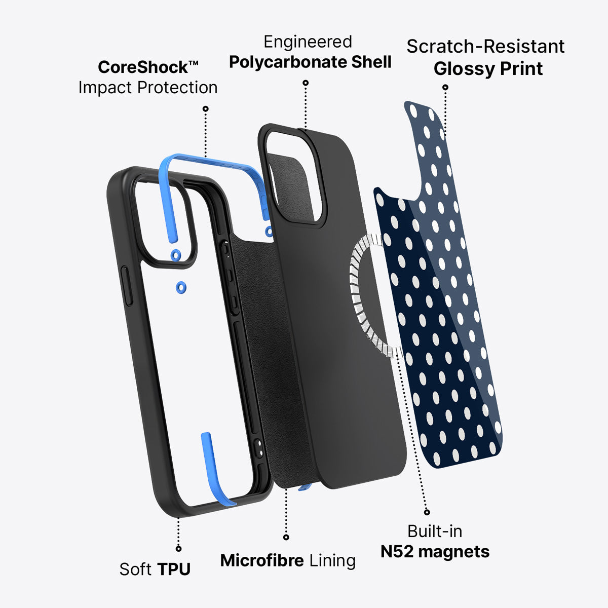 iPhone 15 Case with MagSafe – Deep Sea
