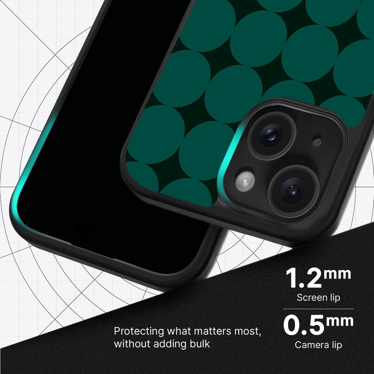 Emerald Bed - iPhone 15 Case #case type_core (magsafe), #case type_core (non magsafe)