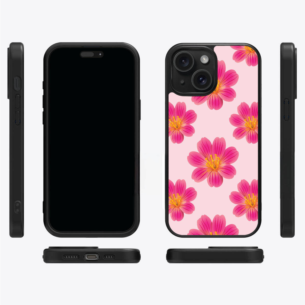 Lewisia Cotyledon - iPhone 15 Case #case type_core (magsafe), #case type_core (non magsafe)