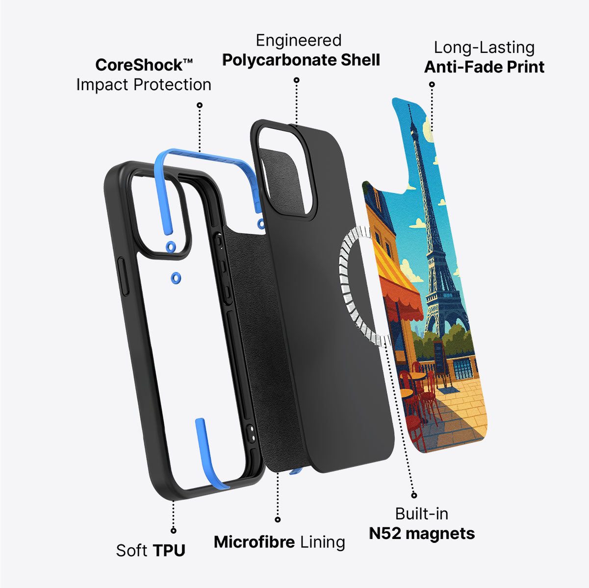 Paris - iPhone 15 Case #case type_core (magsafe)