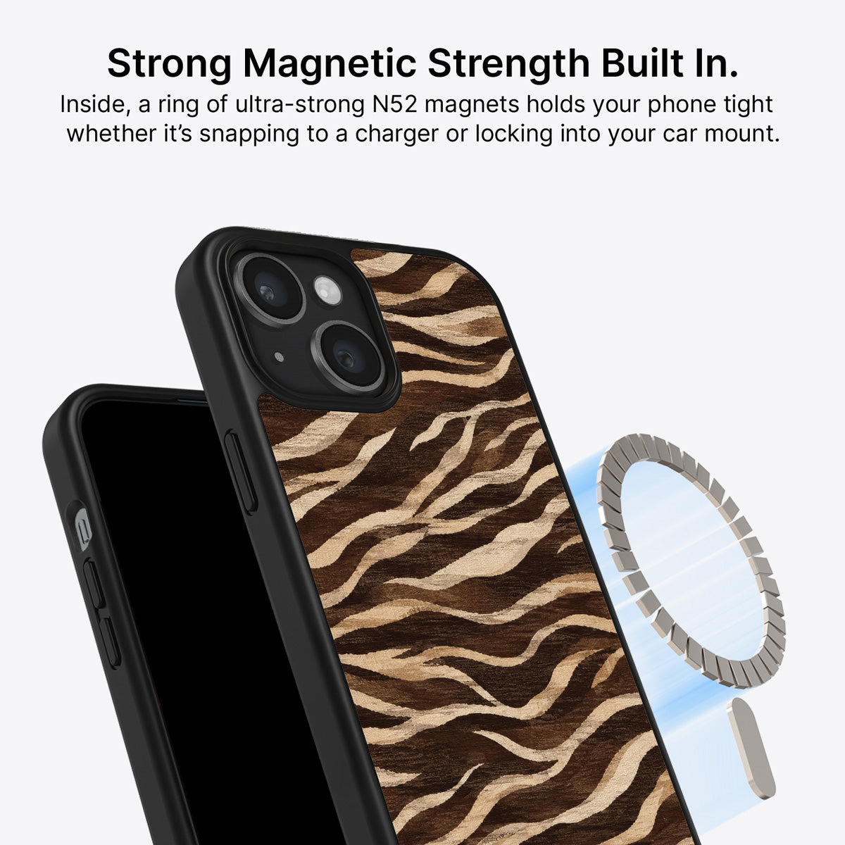 iPhone 15 MagSafe case – Savanna Silk design