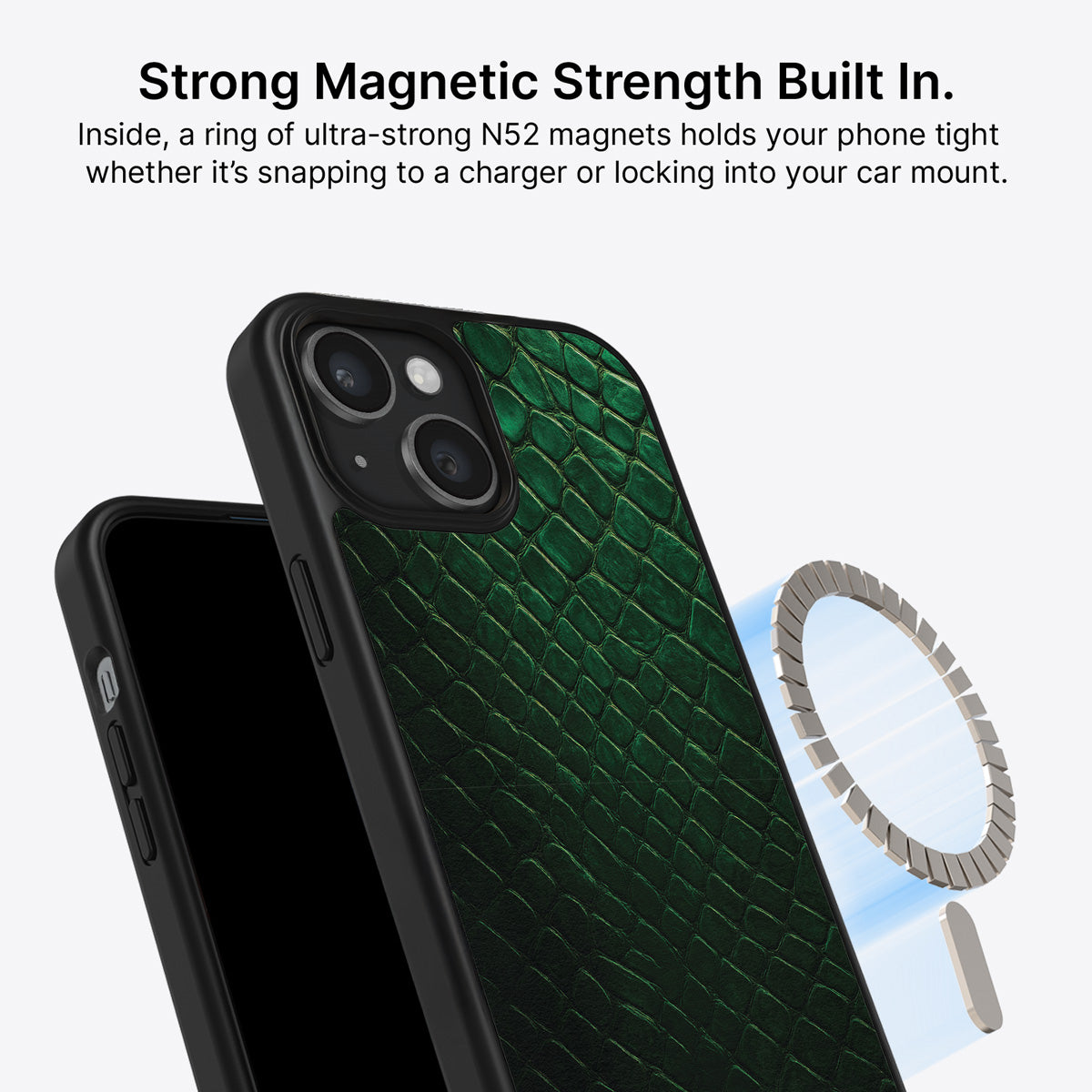 iPhone 15 Case with MagSafe – Slytherin Senses