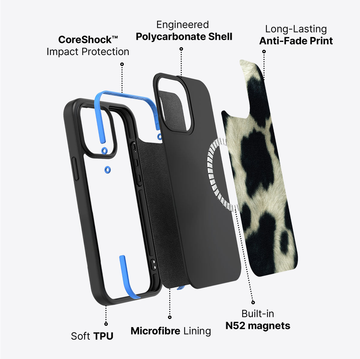 Swiss Cow - iPhone 15 Case  #case type_core (magsafe)