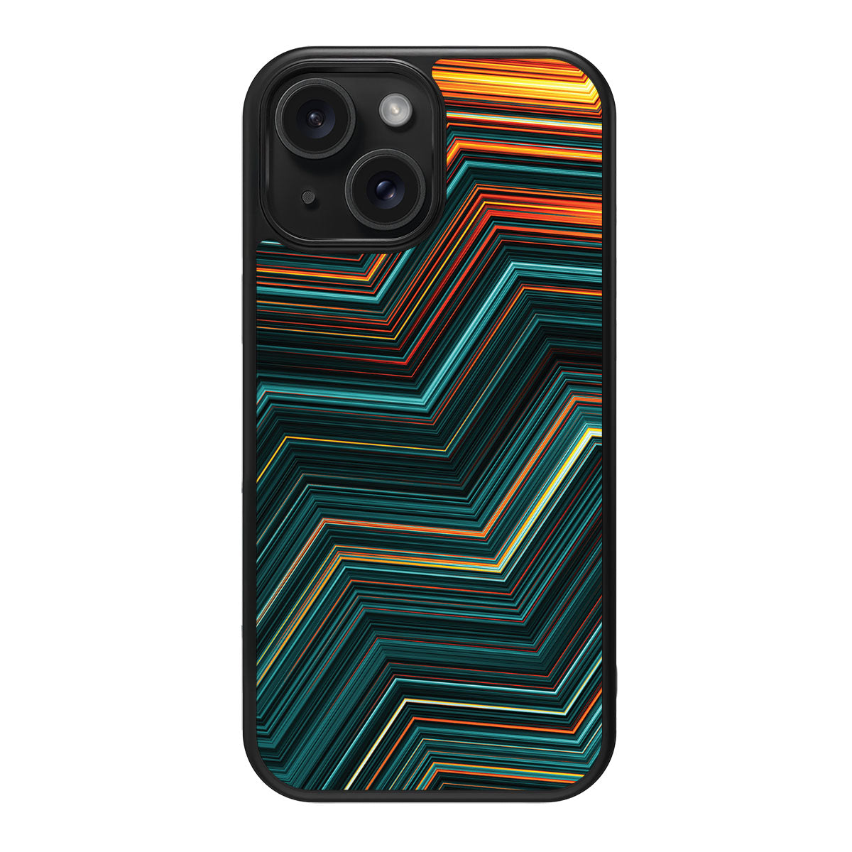 Techno Waves - iPhone 15 Case #case type_core (magsafe), #case type_core (non magsafe)