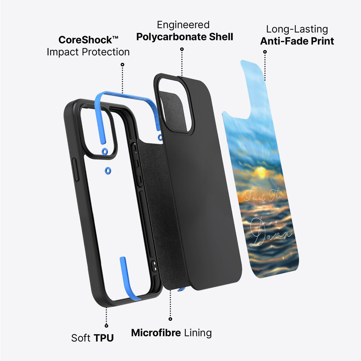 Trust the Dawn - iPhone 15 Case