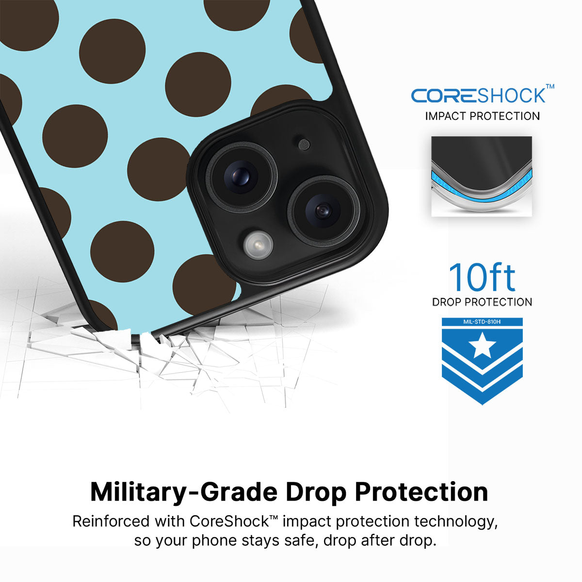 Blue Mocha - iPhone 15 Plus Case #case type_core (magsafe), #case type_core (non magsafe)