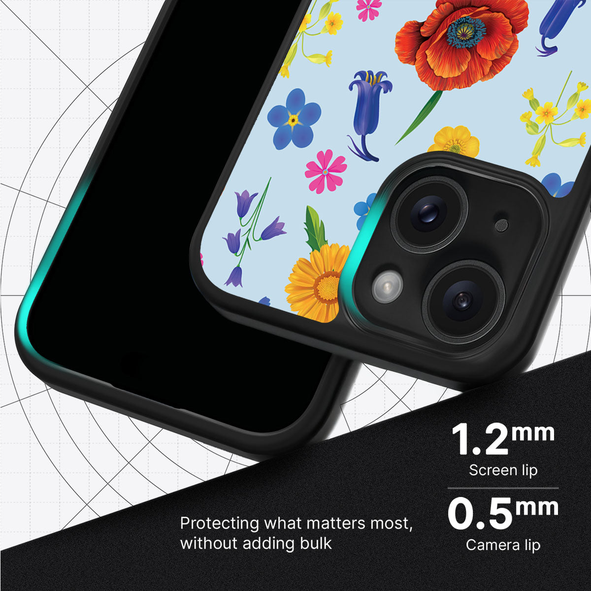 British Wildflowers - iPhone 15 Plus Case #case type_core (magsafe), #case type_core (non magsafe)