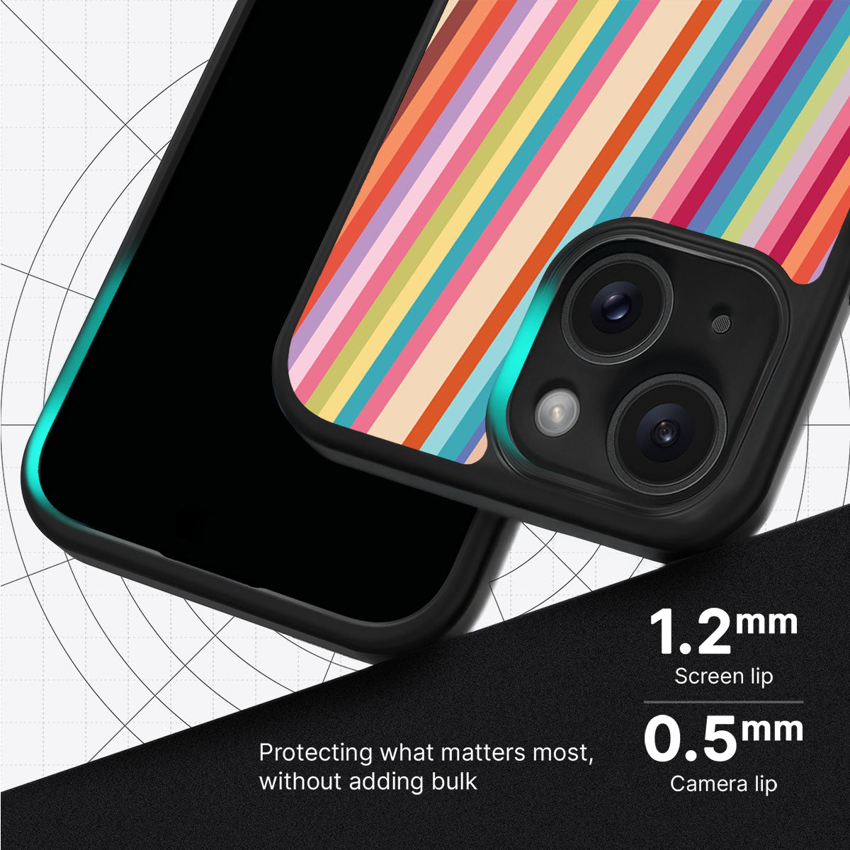 Candy Stripe - iPhone 15 Plus Case #case type_core (magsafe), #case type_core (non magsafe)