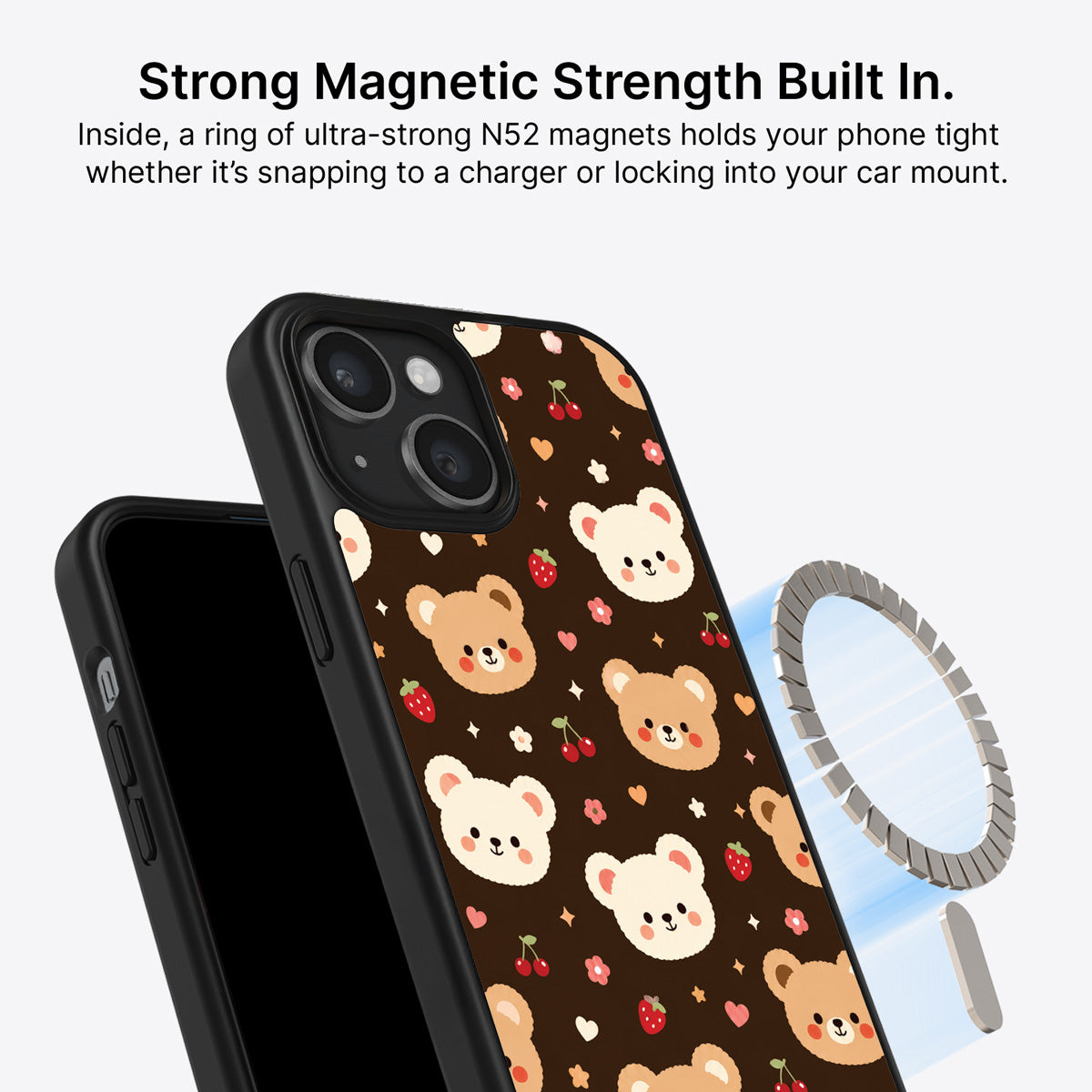 iPhone 15 Plus MagSafe case – Cocoa Cuddles design