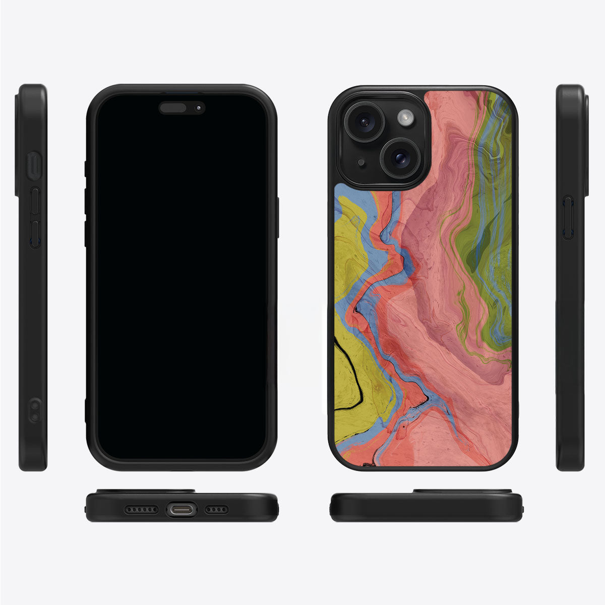 Coloured Rivers - iPhone 15 Plus Case, #case type_core (magsafe), #case type_core (non magsafe)