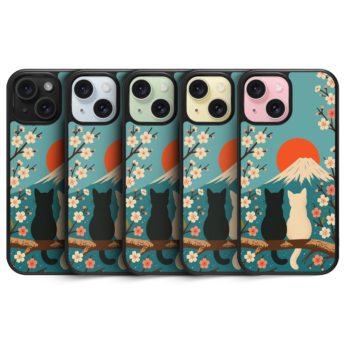Fuji Cats - iPhone 15 Plus Case