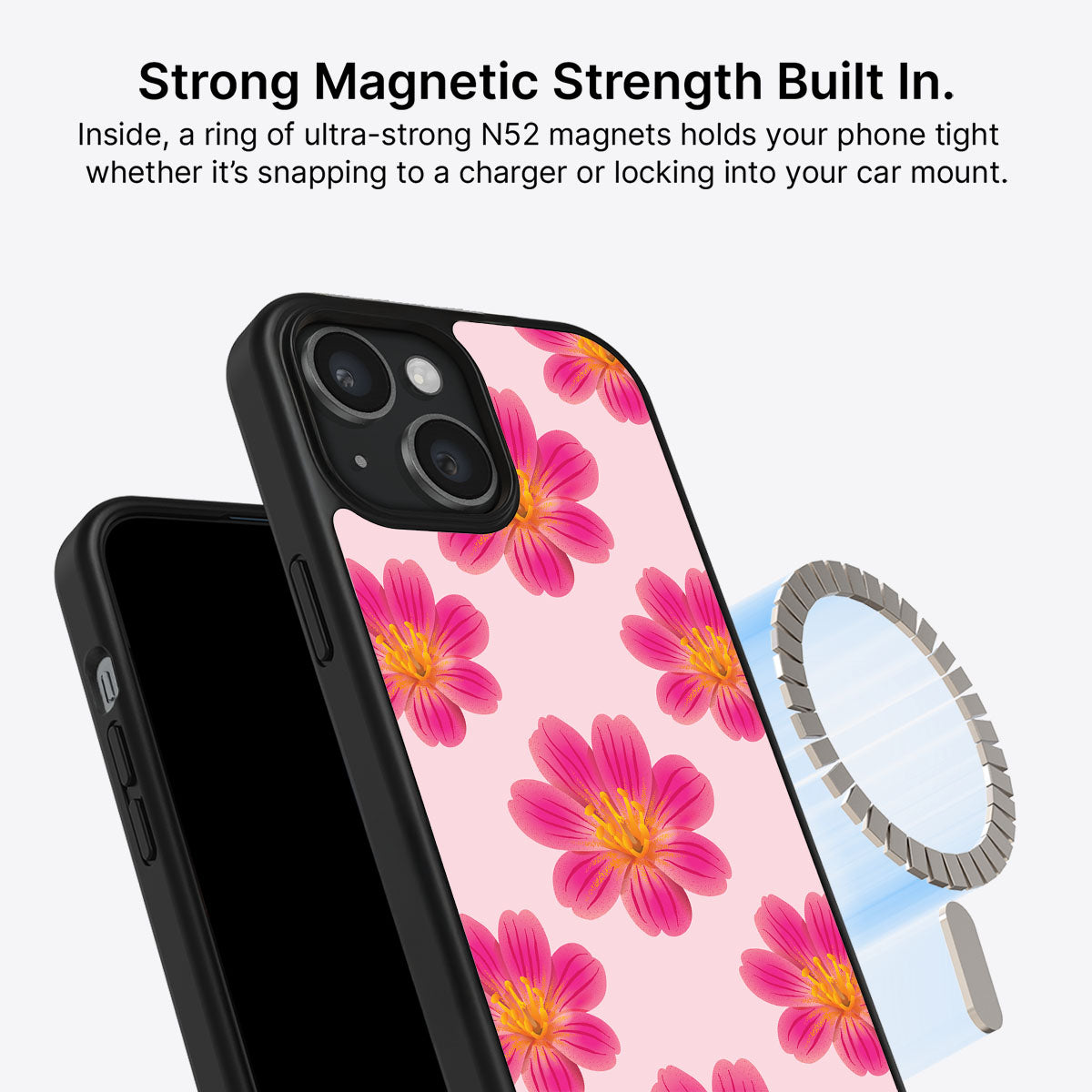 Lewisia Cotyledon - iPhone 15 Plus Case #case type_core (magsafe)