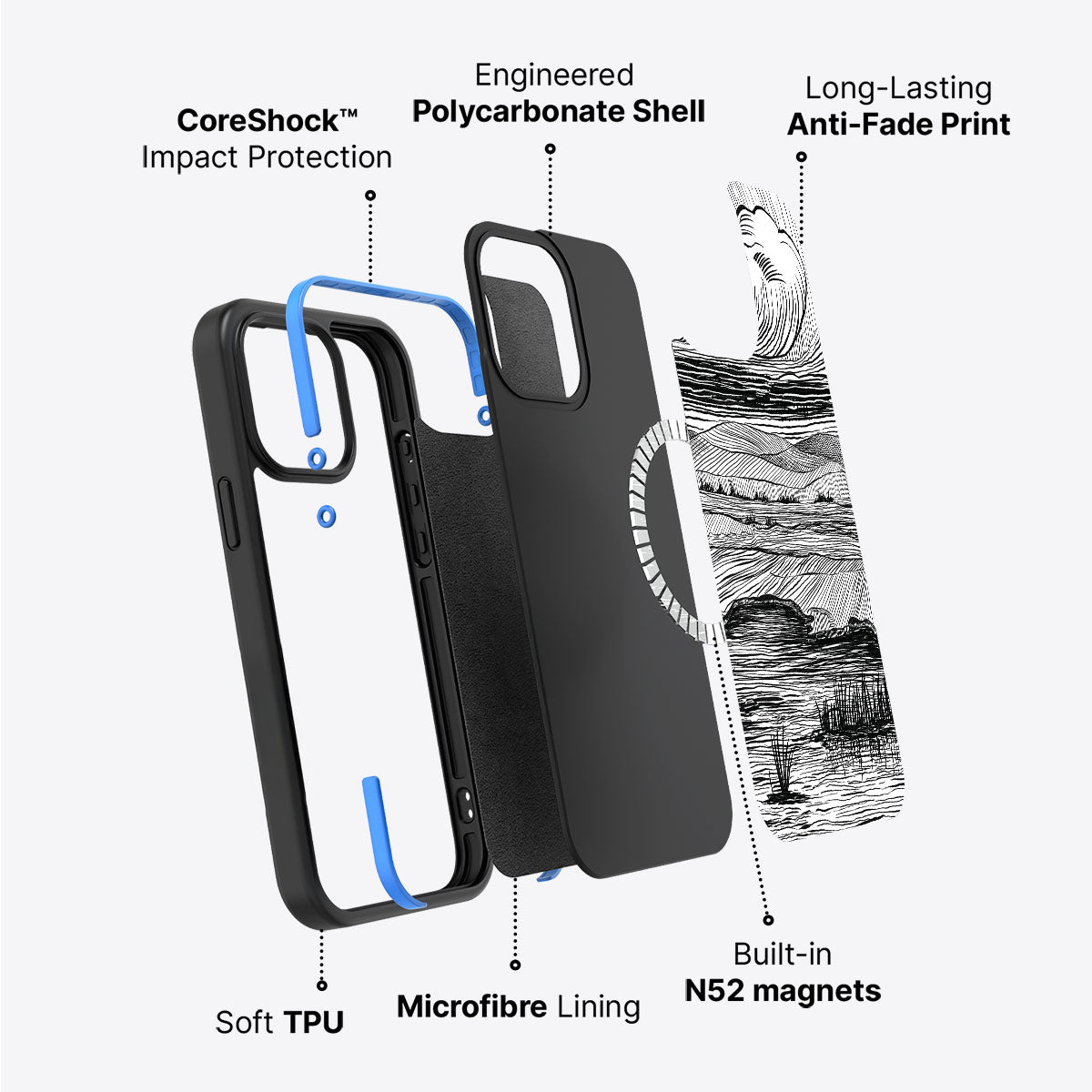 Linear Landscape - iPhone 15 Plus Case