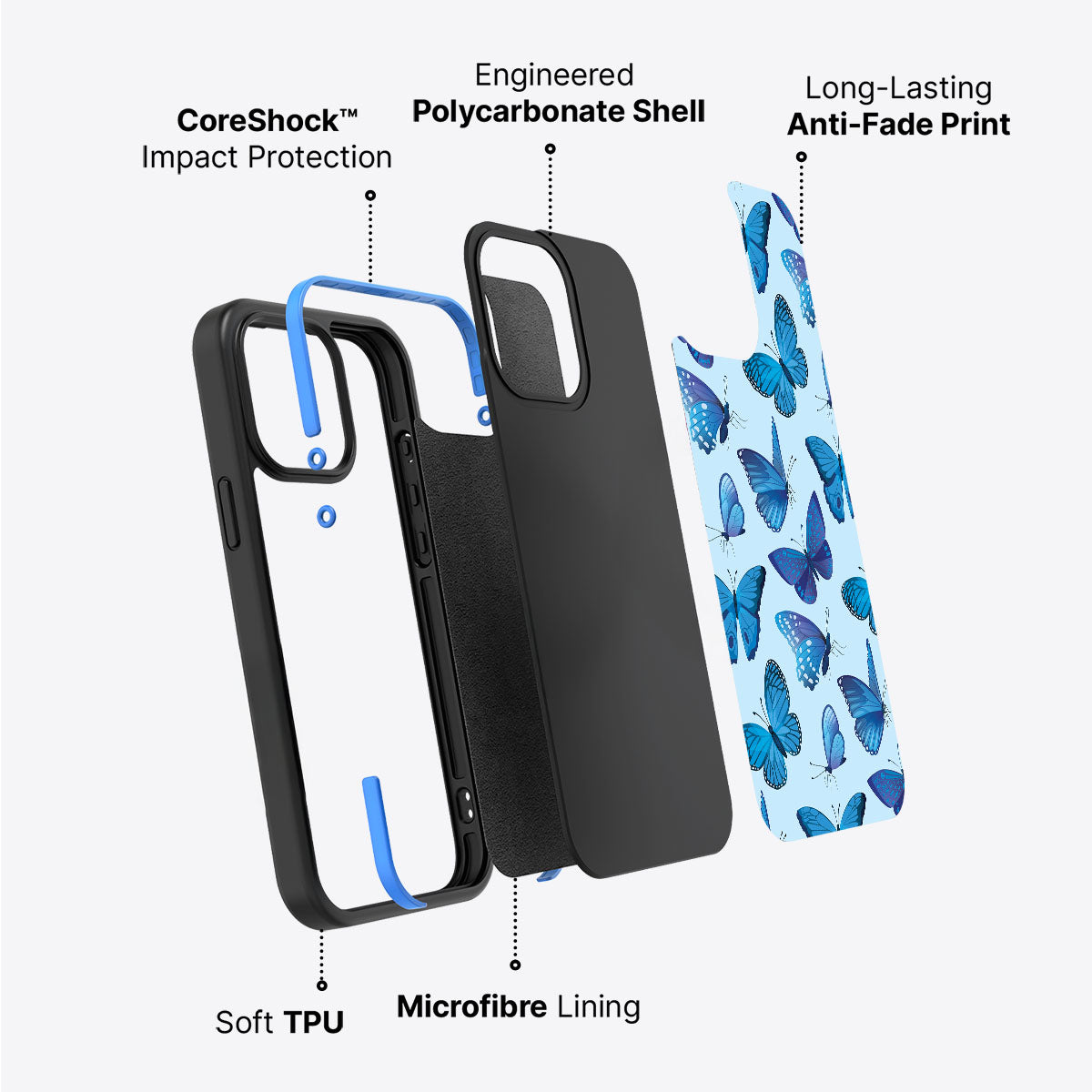 Magic Butterflies - iPhone 15 Plus Case