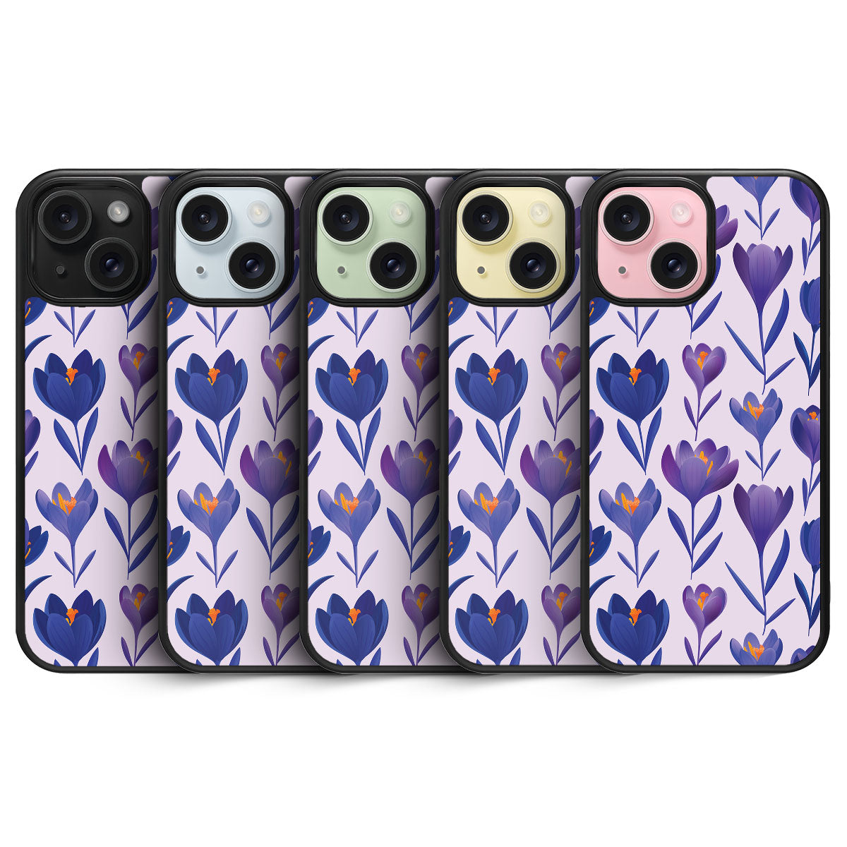 Midnight Crocus - iPhone 15 Plus Case #case type_core (magsafe), #case type_core (non magsafe)
