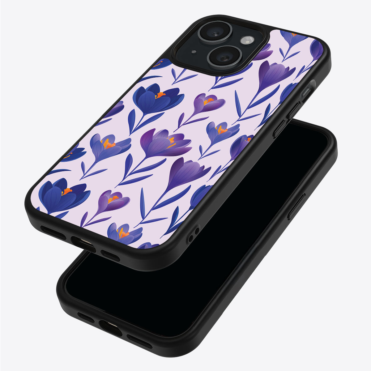 Midnight Crocus - iPhone 15 Plus Case #case type_core (magsafe), #case type_core (non magsafe)
