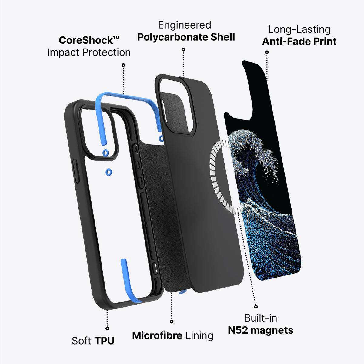 Midnight Tide - iPhone 15 Plus Case