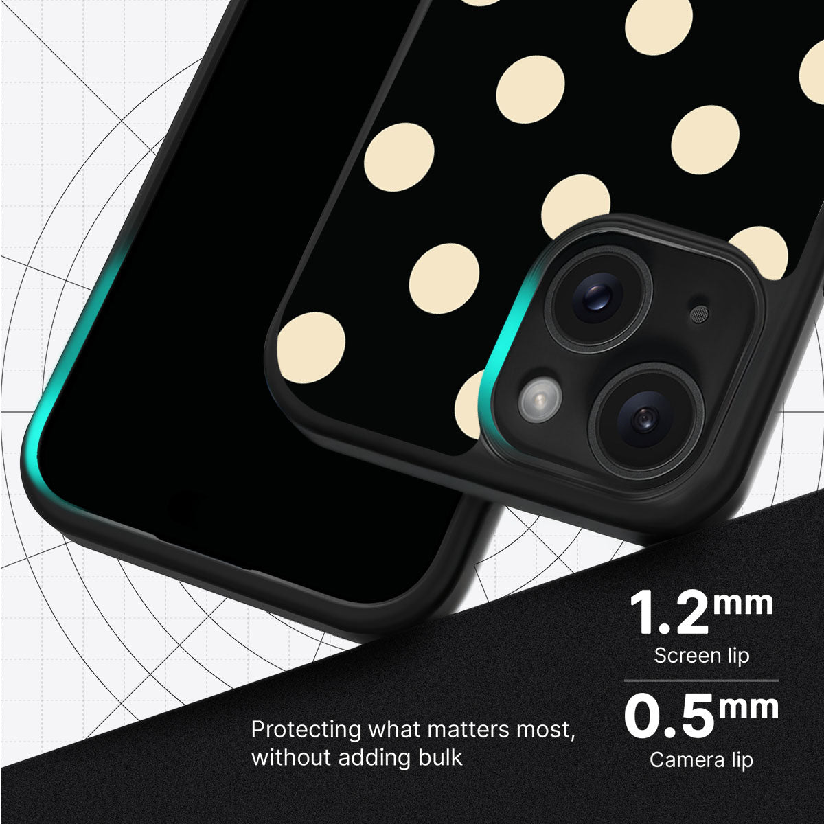 Noir Cream - iPhone 15 Plus Case #case type_core (magsafe), #case type_core (non magsafe)