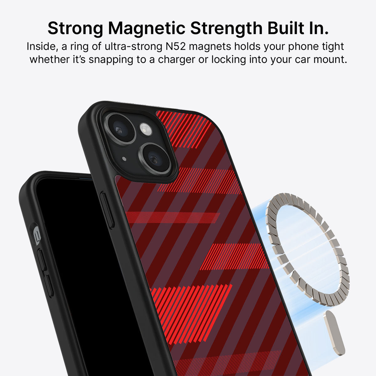 Orange Twill Play - iPhone 15 Plus Case